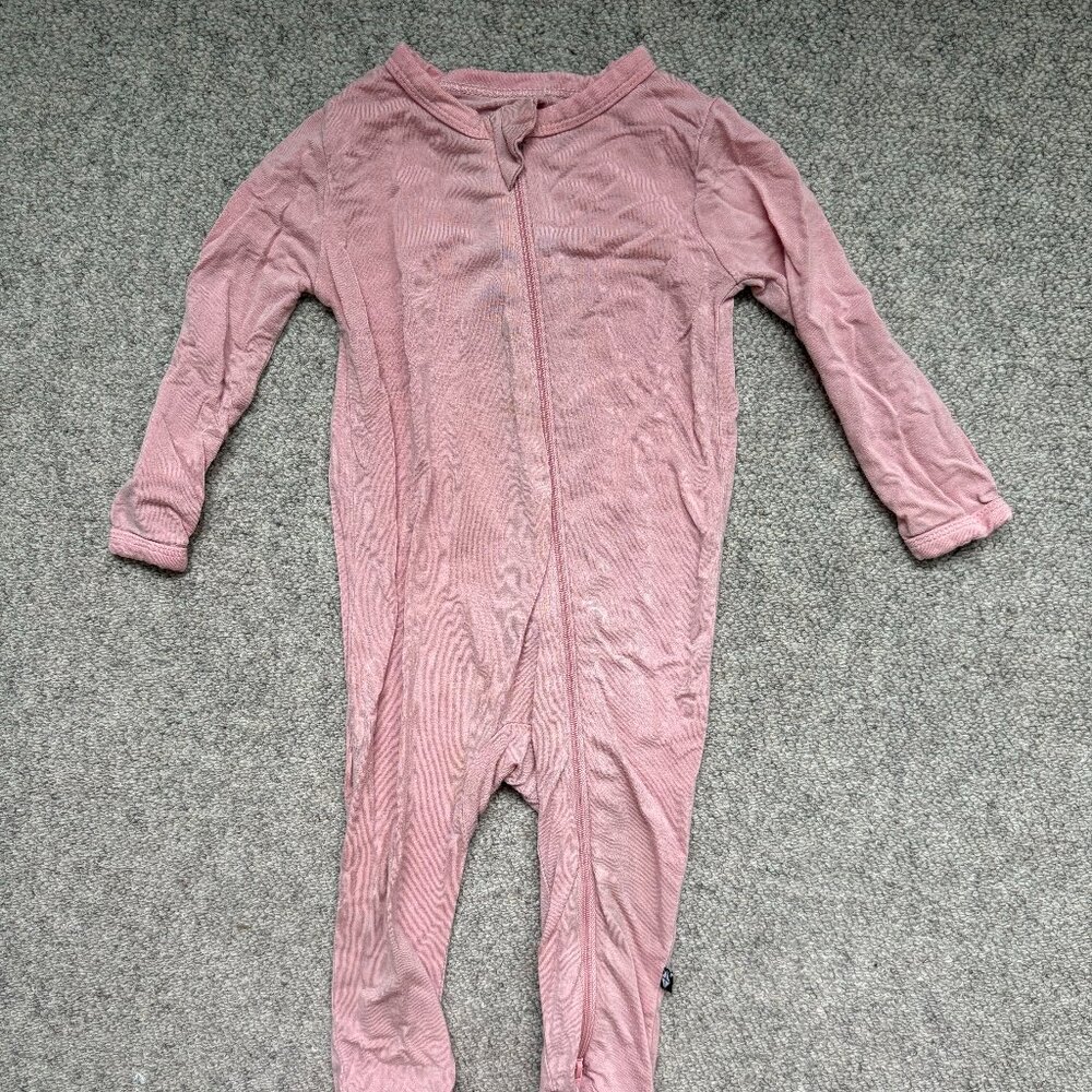 Kyte Baby Zipper Romper - Rose (6-12)